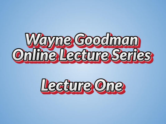 Online lecture Series - Lecture One