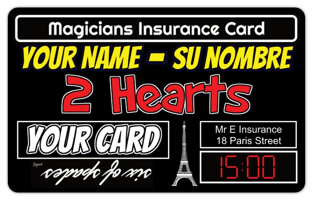 Magicians Insurance Cards