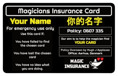 Magicians Insurance Cards